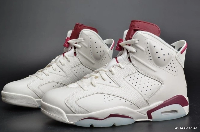 1st Kicks Maroon Jordan Retro Air 384664-116 white 6 0713